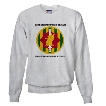 89MPBHHC - A01 - 03 - DUI - Headquarter and Headquarters Company with Text - Sweatshirt