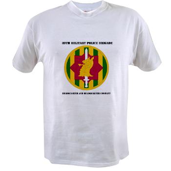 89MPBHHC - A01 - 04 - DUI - Headquarter and Headquarters Company with Text - Value T-Shirt