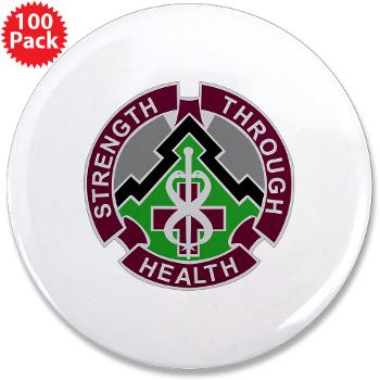 8MB - M01 - 01 - DUI - 8th Medical Brigade - 3.5" Button (100 pack) - Click Image to Close