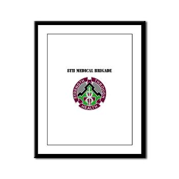 8MB - M01 - 02 - DUI - 8th Medical Brigade - Framed Panel Print