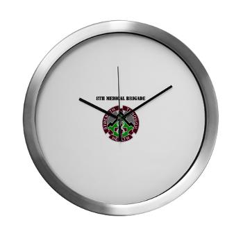 8MB - M01 - 03 - DUI - 8th Medical Brigade with Text - Modern Wall Clock