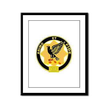 8S1CR - M01 - 02 - DUI - 8th Squadron - 1st Cavalry Regiment Framed Panel Print