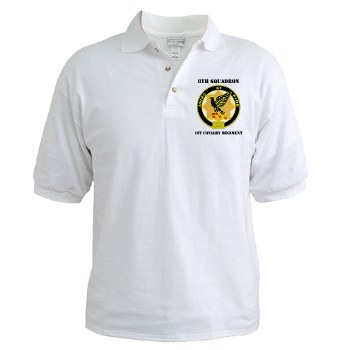 8S1CR - A01 - 04 - DUI - 8th Squadron - 1st Cavalry Regiment with Text Golf Shirt
