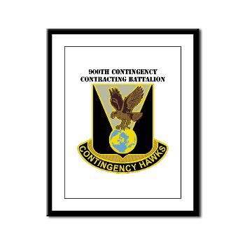 900CCB - M01 - 02 - DUI - 900th Contingency Contracting Battalion with Text - Framed Panel Print - Click Image to Close