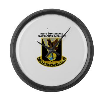 900CCB - M01 - 03 - DUI - 900th Contingency Contracting Battalion with Text - Large Wall Clock