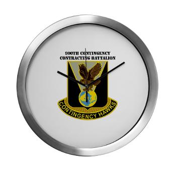 900CCB - M01 - 03 - DUI - 900th Contingency Contracting Battalion with Text - Modern Wall Clock - Click Image to Close