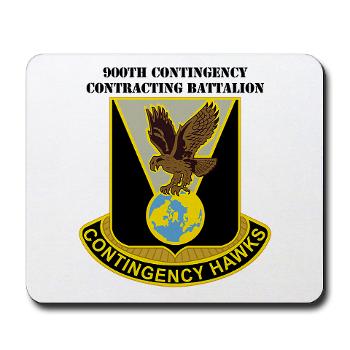 900CCB - M01 - 03 - DUI - 900th Contingency Contracting Battalion with Text - Mousepad