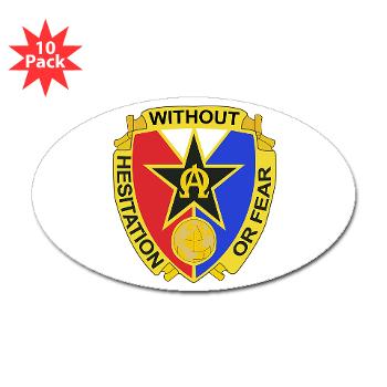 901CCB - M01 - 01 - DUI - 901st Contingency Contracting Battalion - Sticker (Oval 10 pk) - Click Image to Close