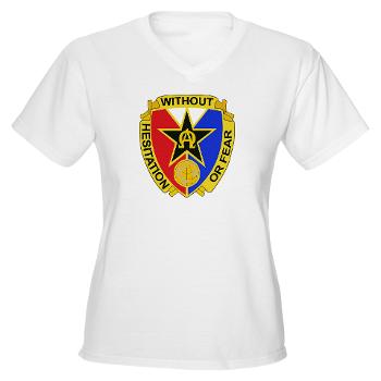 901CCB - A01 - 04 - DUI - 901st Contingency Contracting Battalion - Women's V-Neck T-Shirt - Click Image to Close