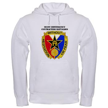 901CCB - A01 - 03 - DUI - 901st Contingency Contracting Battalion with Text - Hooded Sweatshirt