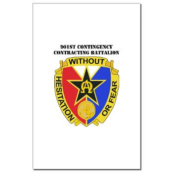 901CCB - M01 - 02 - DUI - 901st Contingency Contracting Battalion with Text - Mini Poster Print - Click Image to Close