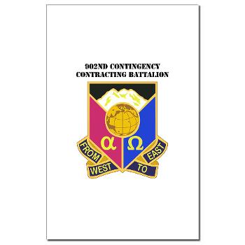 902CCB - M01 - 02 - DUI - 902nd Contingency Contracting Battalion with Text - Mini Poster Print
