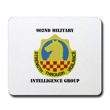 902MIG - M01 - 03 - DUI - 902nd Military Intelligence Group with Text - Mousepad