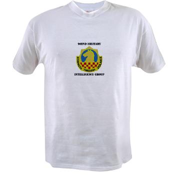 902MIG - A01 - 04 - DUI - 902nd Military Intelligence Group with Text - Value T-shirt