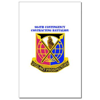 904CCB - M01 - 02 - DUI - 904TH Contingency Contracting Battalion with text Mini Poster Print - Click Image to Close