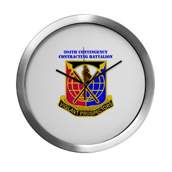 904CCB - M01 - 03 - DUI - 904TH Contingency Contracting Battalion with text Modern Wall Clock - Click Image to Close