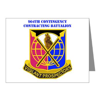 904CCB - M01 - 02 - DUI - 904TH Contingency Contracting Battalion with text Note Cards (Pk of 20)