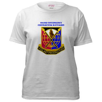 904CCB - A01 - 04 - DUI - 904TH Contingency Contracting Battalion with text Women's T-Shirt