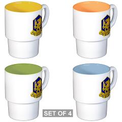 92CC - M01 - 03 - DUI - 92nd Chemical Company - Stackable Mug Set (4 mugs)