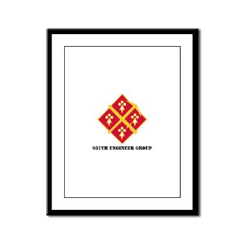 937EG - M01 - 02 - DUI - 937th Engineer Group with Text - Framed Panel Print
