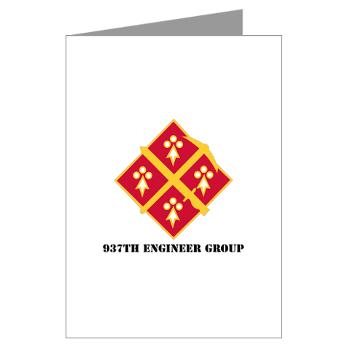 937EG - M01 - 02 - DUI - 937th Engineer Group with Text - Greeting Cards (Pk of 10)