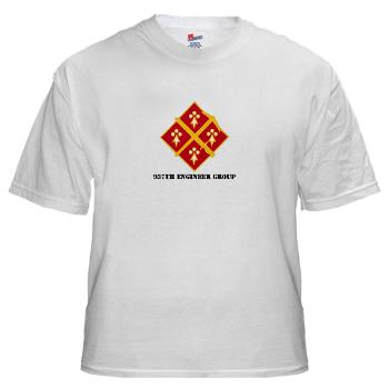 937EG - A01 - 04 - DUI - 937th Engineer Group with Text - White t-Shirt