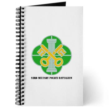 93MP - M01 - 02 - DUI - 93rd Military Police Battalion with Text - Journal