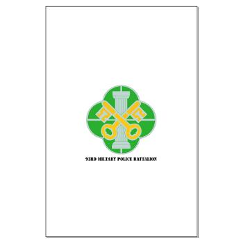 93MP - M01 - 02 - DUI - 93rd Military Police Battalion with Text - Large Poster
