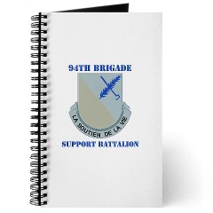 94BSB - M01 - 02 - DUI - 94th Bde - Support Battalion with Text Journal