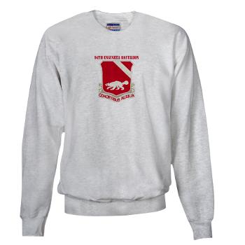 94EB - A01 - 03 - DUI - 94th Engineer Battalion with Text - Sweatshirt