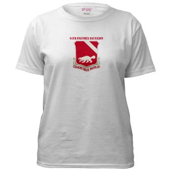 94EB - A01 - 04 - DUI - 94th Engineer Battalion with Text - Women's T-Shirt - Click Image to Close