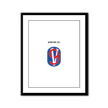 95DIT - M01 - 02 - SSI - 95th DIV (IT) with Text - Framed Panel Print