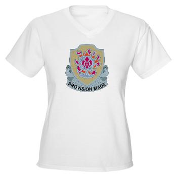96ASB - A01 - 04 - DUI - 96th Aviation Support Bn - Women's V-Neck T-Shirt