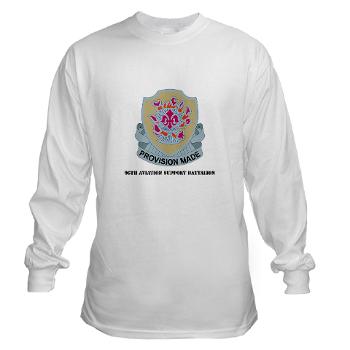 96ASB - A01 - 03 - DUI - 96th Aviation Support Bn with Text - Long Sleeve T-Shirt