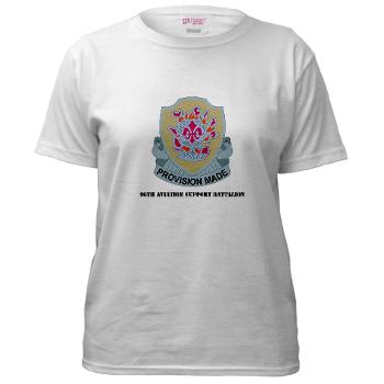 96ASB - A01 - 04 - DUI - 96th Aviation Support Bn with Text - Women's T-Shirt