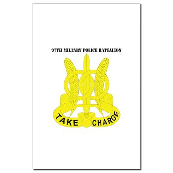 97MPB - M01 - 02 - DUI - 97th Military Police Bn with Text - Mini Poster Print