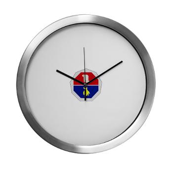 98ID - M01 - 03 - DUI - 98th Infantry Division - Modern Wall Clock