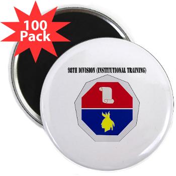98ID - M01 - 01 - DUI - 98th Infantry Division Text - 2.25" Magnet (100 pack)