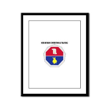 98ID - M01 - 02 - DUI - 98th Infantry Division Text - Framed Panel Print