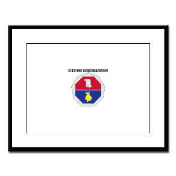 98ID - M01 - 02 - DUI - 98th Infantry Division Text - Large Framed Print