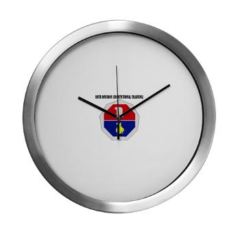 98ID - M01 - 03 - DUI - 98th Infantry Division Text - Modern Wall Clock - Click Image to Close