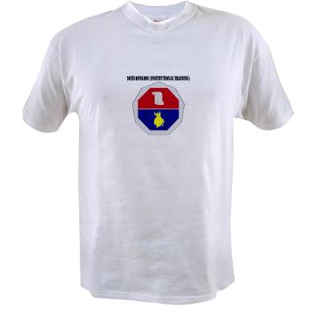 98ID - A01 - 04 - DUI - 98th Infantry Division Text - Value T-shirt - Click Image to Close