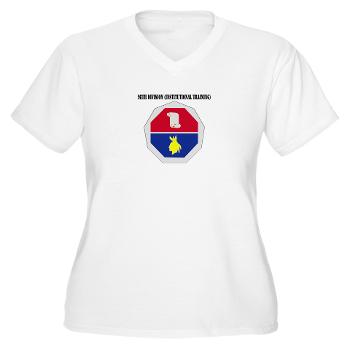 98ID - A01 - 04 - DUI - 98th Infantry Division Text - Women's V-Neck T-Shirt