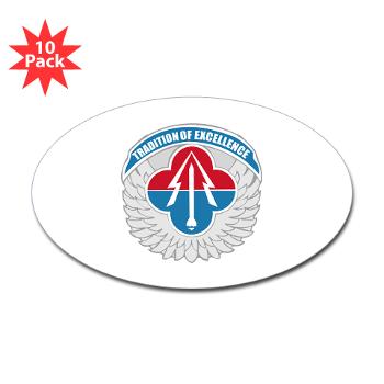 AAMC - M01 - 01 - Aviation and Missile Command - Sticker (Oval 10 pk)