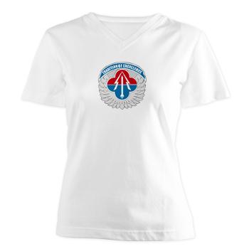 AAMC - A01 - 04 - Aviation and Missile Command - Women's V-Neck T-Shirt