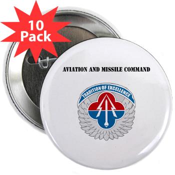 AAMC - M01 - 01 - Aviation and Missile Command with Text - 2.25" Button (10 pack)