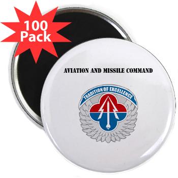 AAMC - M01 - 01 - Aviation and Missile Command with Text - 2.25" Magnet (100 pack)