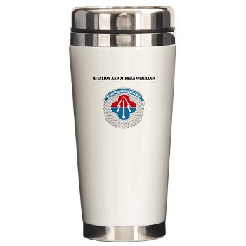 AAMC - M01 - 03 - Aviation and Missile Command with Text - Ceramic Travel Mug
