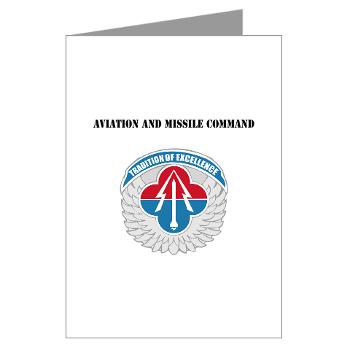 AAMC - M01 - 02 - Aviation and Missile Command with Text - Greeting Cards (Pk of 10)