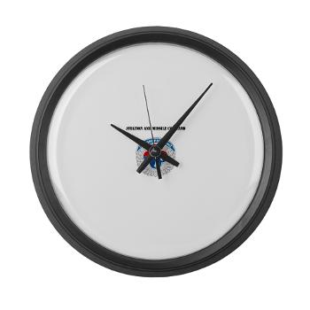AAMC - M01 - 03 - Aviation and Missile Command with Text - Large Wall Clock